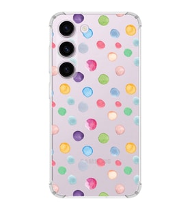 PrintiFy Samsung Galaxy S23 Uyumlu Water Color 6 Baskılı Şeffaf Köşe Korumalı Antişok Kılıf