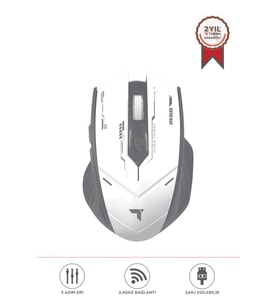 Torima TM-20 Beyaz-Gri Çift Modlu Kablosuz Oyuncu Mouse Fare