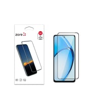 Oppo A60 Uyumlu Zore Kenarları Kırılmaya Dayanıklı Cam Ekran Koruyucu (Siyah)