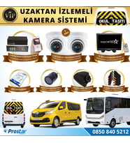 Profesyonel Servis Araç Kamera Seti 4 Kameralı Kayıtlı 320 Gb Harddiskli Tak Kullan Set