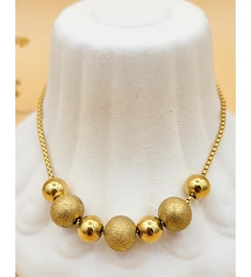 Gold Kum Tanesi Çelik Bileklik