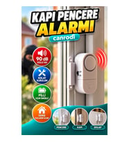Manyetik Kapı ve Pencere Alarmı 90 dB Sesli Kolay Kurulumlu Güvenlik Sensörü