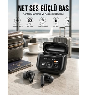 Kablosuz Kulaklık Yeni Nesil Bluetooth Kulaklık ANC Özelliği