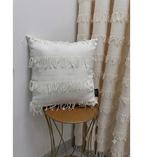 NİVEMESHOME ARVEN 45X45 EKRU KIRLENT KILIFI