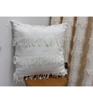 NİVEMESHOME ARVEN 45X45 EKRU KIRLENT KILIFI