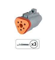 DT06-3S Erkek Konnektör 3 Pin Kablosuz