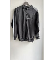 Unisex Reflektörlü  Mevsimlik İnce Yağmurluk (Siyah-Gri)