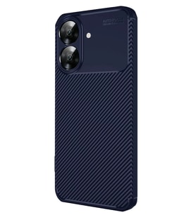 Realme Note 60 Kılıf Auto Focus Karbon Kapak - Lacivert