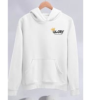 Kışlık Üç İplik Kapşonlu SweatShirt - Beyaz