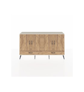 Arges Konsol 6 Raflı 2 Çekmeceli 4 Kapaklı 176x30x99 Aytaşı-Çam