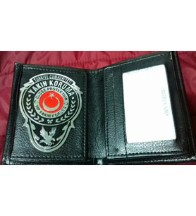 2AD YAKIN KORUMA ROZETLİ CÜZDAN+KEMER ROZETİ 1AD SATINAL-SADECE YAKIN KORUMA KIMLIK KARTLI-YAKIN KORUMA GOREVLISI SATIN ALABILIR-SIVILE SATILMAZ