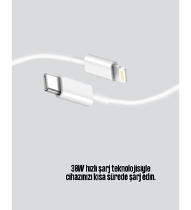 30W Type-C Hızlı Şarj Kablosu 1.2M Uyumlu