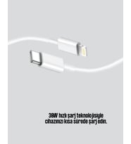 30W Type-C Hızlı Şarj Kablosu 1.2M Uyumlu
