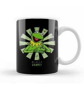 Kermit The Frog Retro Japanese Kupa Bardak Porselen