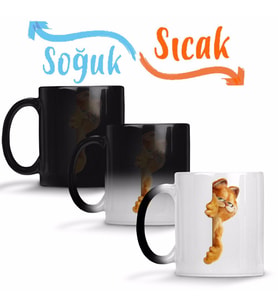 Garfield Sihirli Kupa Bardak Porselen