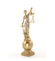 Polyester Themis Adalet Kadını Heykeli Biblo 24cm