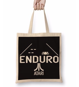 Atari Enduro Oyun Game Over Bez Çanta Uzun Saplı