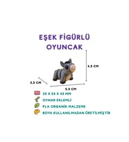 Eşek Figür - 3D Sevimli Hayvan Oyuncak
