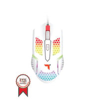Torima TM-15 USB RGB Aydınlatmalı Gaming Oyuncu Mouse Beyaz