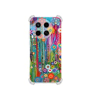 PrintiFy Tecno Camon 30 ile Uyumlu Düşlerin Dansı Serisi Folklorik Bahçe Tasarımlı Uv Baskılı Köşe Korumalı Antişok Kılıf
