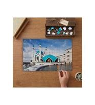 Kul Şerif Camii - İbadethane Tasarımı 240 parça Ahşap Puzzle Ahşap Kutuda MP01572
