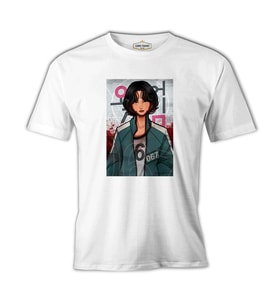 Squid Game - Player 067 Beyaz Erkek Tshirt