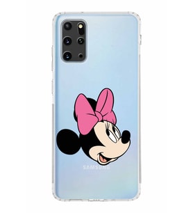Samsung Galaxy S20 Plus  Kamera Korumalı Kapak Minnie Mouse Tasarımlı  Şeffaf  Kılıf