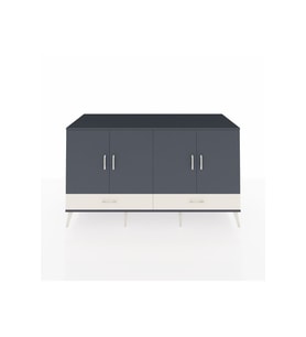 Kronos Konsol 6 Raflı 2 Çekmeceli 4 Kapaklı 176x59x99 Antrasit-Antrasit/Aytaşı