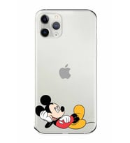 Apple iPhone 11 Pro Max Uyumlu Kamera Korumalı Tıpalı Kapak Mickey Mouse TasarımlıŞeffaf Kılıf