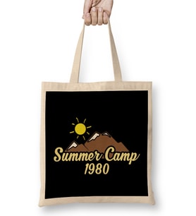 Summer Camp 1980s Vintage Retro 80s Campers Bez Çanta Uzun Saplı