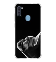 PrintiFy Samsung Galaxy A11 Uyumlu Köpek 1 Baskılı Şeffaf Köşe Korumalı Antişok Kılıf