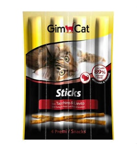 Gimcat Sticks Hindili Mayalı Ödül Çubukları 4'Lü - 20 Gr