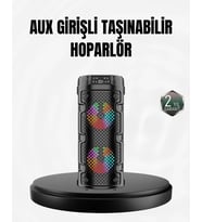 Kablosuz Stereo Hoparlör Usb + Sd Kart + Aux Destekli Bluetooth 5.0