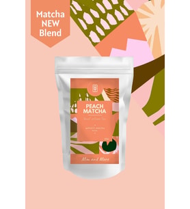 Peach Matcha - Şeftali Aromalı Matcha, 100 gr