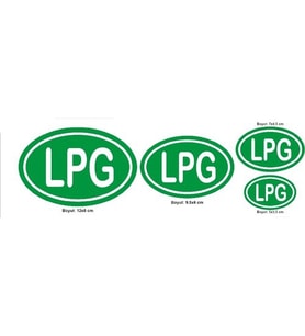Kutu Ambalaj Lpg İşareti Sticker Etiketi
