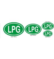 Kutu Ambalaj Lpg İşareti Sticker Etiketi