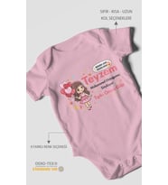 Teyzeye Özel Kısa Kollu Bebek Body %100 Pamuk