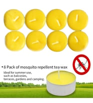 SİNEK KOVUCU MUM 8'lİ Tealight SARI
