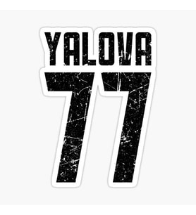 77 YALOVA Sticker Yapıştırma Oto Etiket 17cm
