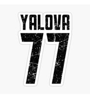 77 YALOVA Sticker Yapıştırma Oto Etiket 17cm