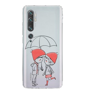 Xiaomi  Mi Note 10  Kamera Korumalı Kapak Aşk Tasarımlı Şeffaf  Kılıf