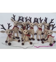 Amigurumi Yılbaşı Geyiği Organik Örgü Oyuncak
