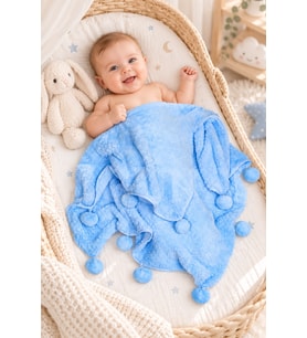 Pabteks Bebek/Çocuk Battaniyesi (Mavi)