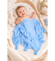 Pabteks Bebek/Çocuk Battaniyesi (Mavi)