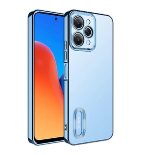 Xiaomi Redmi 12 4G Uyumlu Kılıf Kamera Korumalı Logo Gösteren Zore Omega Kapak