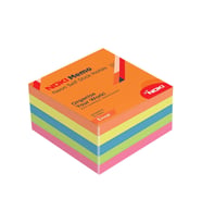 Noki Memo 75x75 5 Renk Neon 450 Yaprak Yapışkanlı Not Kağıdı