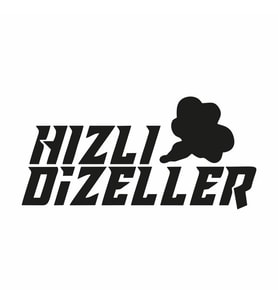 Hızlı Dizeller Araba Sticker siyah 16x8 CM (Siyah-Siyah)