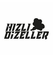 Hızlı Dizeller Araba Sticker siyah 16x8 CM (Siyah-Siyah)