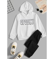 Çocuk Spooky Eşofman Takımı (Beyaz)