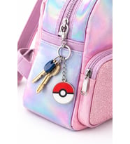 Pokemon Poke Topu Figürlü Anahtarlık Gümüş Renk Metal Unisex Yetişkin